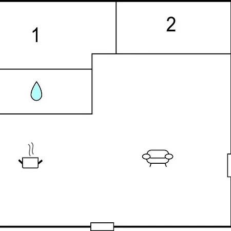 2 Bedroom In Hébergement de vacances *